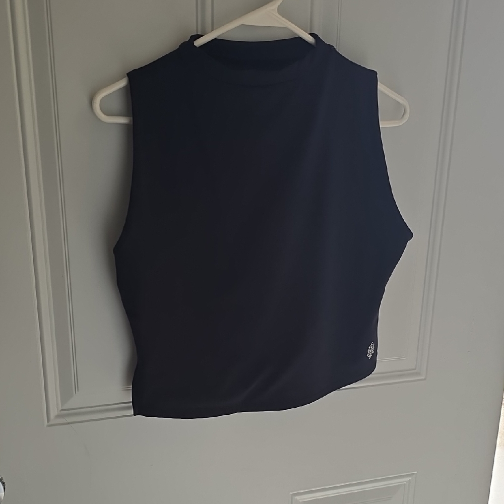 FREE PEOPLE MOVEMENT Black Sleeveless Women's Top